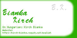 bianka kirch business card